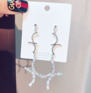 PK4459 - Bông tai kiểu dáng lạ bạc 925