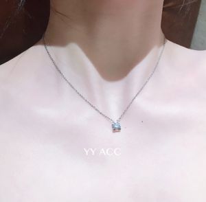 TTN2990 - Dây chuyền titan hạt vuông (màu trắng)