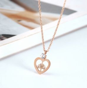 TT3378 - Dây chuyền titan cây tình yêu