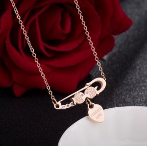 TT4798 - Dây chuyền titan cá đôi tim FOREVER LOVE