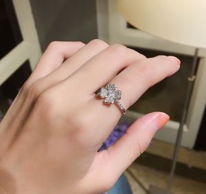 PK4648 - Nhẫn cỏ 4 lá full đá