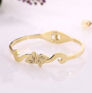 TT5514 - Vòng tay titan hồ ly đôi (màu vàng)