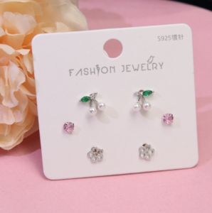 PK4697 - Set bông tai bạc 925