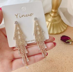 PK4732 - Bông tai đá dự tiệc bạc 925 mạ vàng