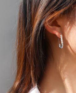 TT5793 - Bông tai titan kim băng mix ngọc trai độc lạ (màu trắng)