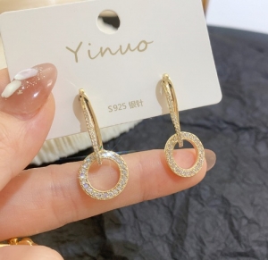 PK4775 - Bông tai bạc 925 mạ vàng