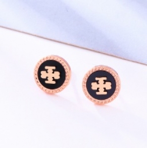 TT6036 - Bông tai titan Tory Burch (vàng hồng)