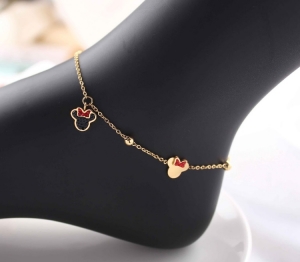 TTC6349 - Lắc chân titan mickey (màu vàng)