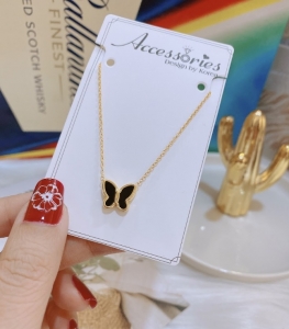 TTN6590 - Dây chuyền titan bướm đen