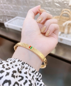 TTN6638 - Vòng tay titan Gucci (màu vàng)