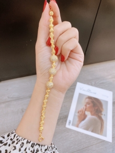 LXV1 - Lắc tay xi vàng bi chạm mix 3 bi full xoàn