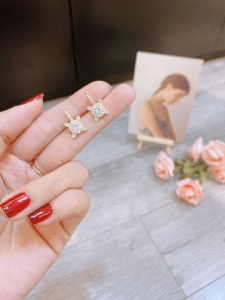 BXV7 - Bông tai xi vàng mặt đá