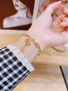 TTN7878 - Lắc tay titan xích phối bi hồ lô (màu vàng)
