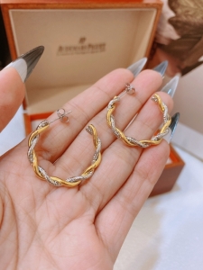 TTN9980 - Bông tai titan xoắn mix màu form C