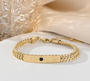 TTC10901 - Lắc tay titan BVLGARI (màu vàng)