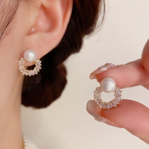 Bông tai cao cấp 925 khoen đá paget mix trai