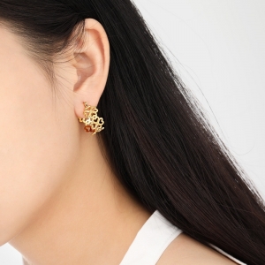 TTC10931 - Khoen tita cỏ 4 lá rỗng (màu vàng)