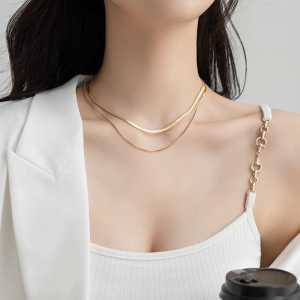 TTC10961 - Dây chuyền titan layer (màu vàng)