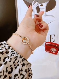 TTC10977 - Lắc titan dây rút thiên nga phối đá
