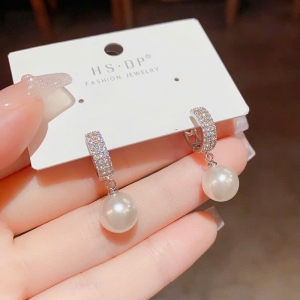 PKC5694-Bông tai 925 cao cấp ngọc trai