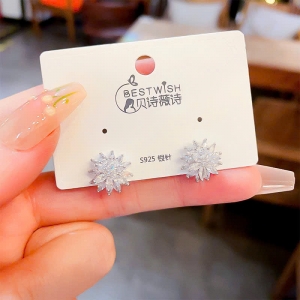 PKC5749- Bông tai 925 cao cấp hoa đá