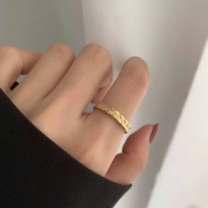 TTC11781- Nhẫn titan COCO cẩn đá - size 5678