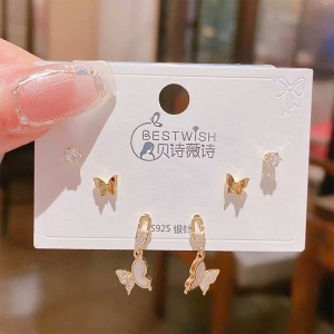 PKC5944 - Set bông tai cao cấp 925 bướm xinh