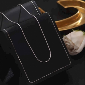 Dây chuyền Titan mì trơn màu bạc