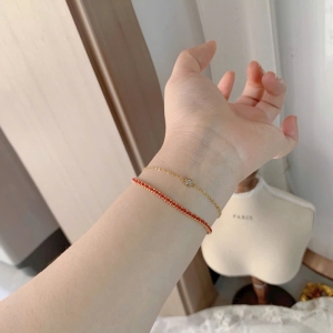 Lắc tay titan dây đôi