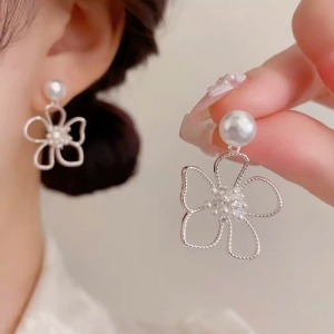 Bông tai cao cấp 925 trai hoa rỗng