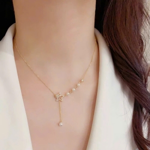 Dây chuyền cao cấp ngôi sao trai nhí tua dài
