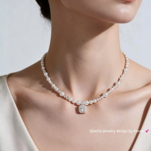 Dây chuyền cao cấp bi phối trai mặt đá