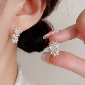Khoen tròn cao cấp 925 hoa trai nhí