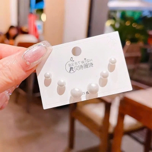 Set bông tai cao cấp 925 trai trắng 3 size