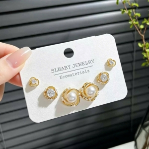 Set bông tai cao cấp 925 xoắn nhụy trai